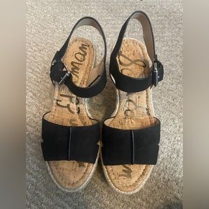 New with Box Sam Edelman size 7 black wedges